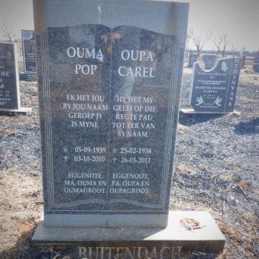 BUITENDACH Carel 1938-2011 &amp; Pop 1939-2010