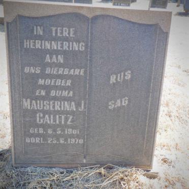 CALITZ Mauserina J. 1901-1970