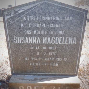 COETZEE Susanna Magdalena 1897-1976
