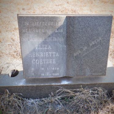 COETZEE Eliza Henrietta 1905-1985