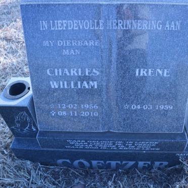 COETZER Charles William 1956-2010 &amp; Irene 1959-