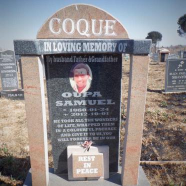 COQUE Oupa Samuel 1960-2012