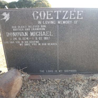 COETZEE Donovan Michael 1974-1987