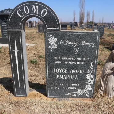 COMO Joyce Mmapula 1934-2009