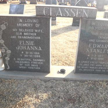 CLASSEN Edward Stanley 1917-1994 &amp; Elsie Johanna 1914-1988