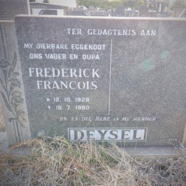 DEYSEL Frederick Francois 1929-1980