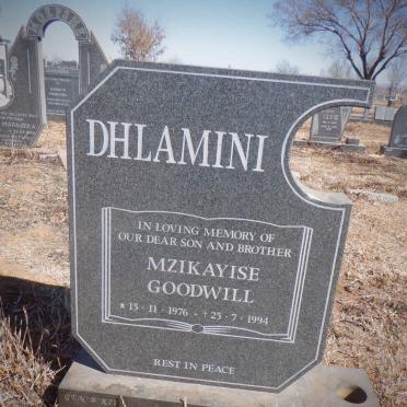 DHLAMINI Mzikayise Goodwill 1976-1994