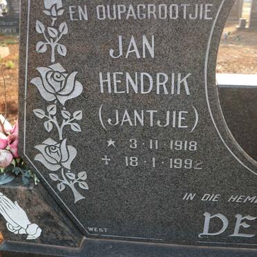 DELPORT Jan Hendrik 1918-1992 &amp; Ockertina Philippina 1921-1990 :: DELPORT Theunis 1956-1997