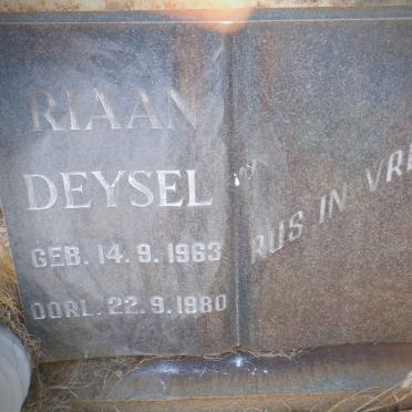 DEYSEL Riaan 1963-1980