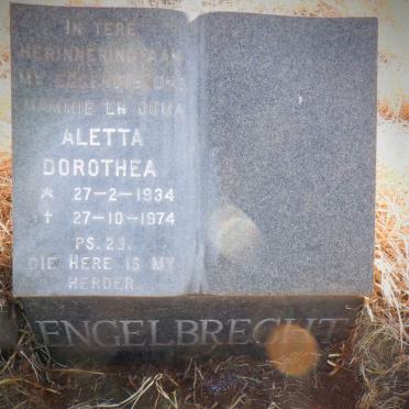 ENGELBRECHT Aletta Dorothea 1934-1974
