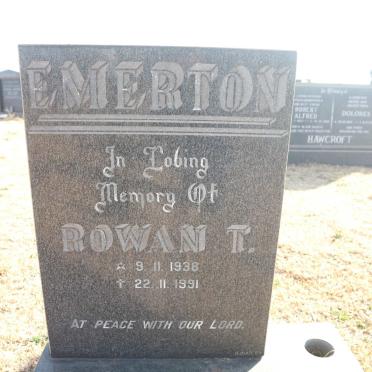 EMERTON Rowan T. 1938-1991