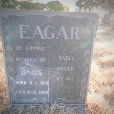 EAGAR Babs 1913-1980