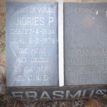 ERASMUS Andries P. 1934-1979