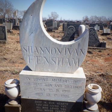 FENSHAM Shannon Ivan 1961-1981