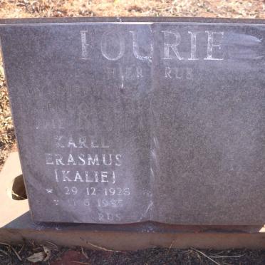 FOURIE Karel Erasmus 1925-1985