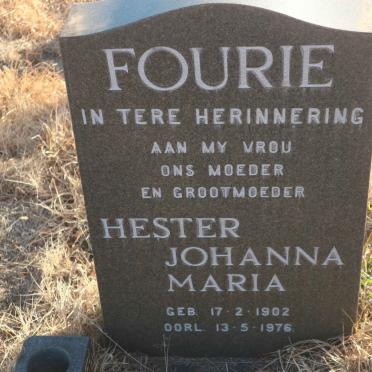 FOURIE Hester Johanna Maria 1902-1976