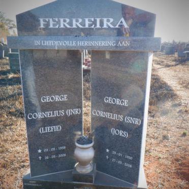 FERREIRA George Cornelius 1930-2008 :: FERREIRA George Cornelius 1958-2008