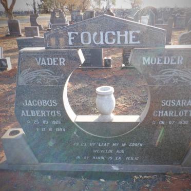 FOUCHE Jacobus Albertus 1926-1994 &amp; Susara Charlotte 1930-