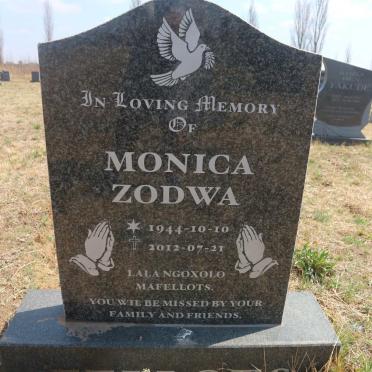 FELLOTS Monica Zodwa 1944-2012