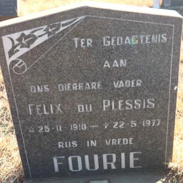 FOURIE Felix du Plessis 1910-1977