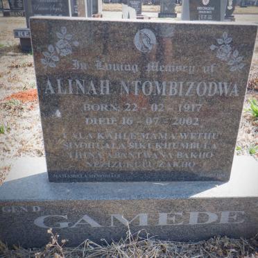 GAMEDE Alinah Ntombizodwa 1917-2002