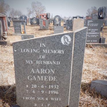 GAMEDE Aaron 1932-1996