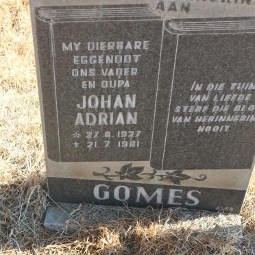 GOMES Johan Adrian 1927-1981