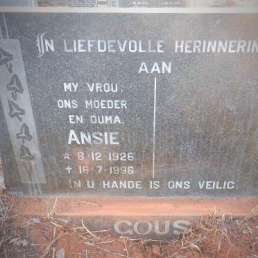 GOUS Ansie 1926-1996