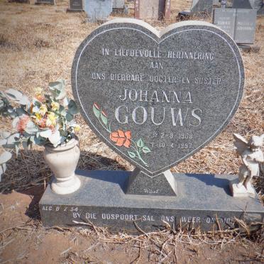 GOUWS Johanna 1968-1997