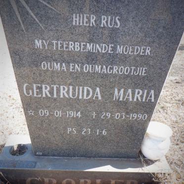 GROBLER Gertruida Maria 1914-1990