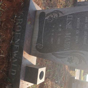 GROENEWALD Elsie Maria 1906-1987