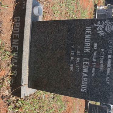 GROENEWALD Hendrik Leonardus 1907-1995