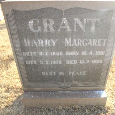 GRANT Harry 1898-1979 &amp; Margaret 1901-1985