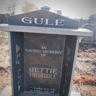 GULE Bettie Thokozile 1968-2002