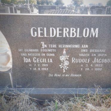 GELDERBLOM Rudolf Jacobus 1923-1992 &amp; Ida Cecilia 1919-1983