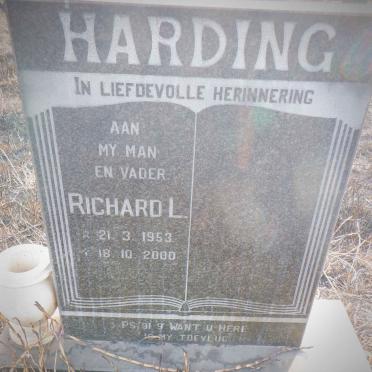 HARDING Richard L. 1953-2000