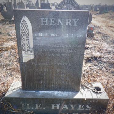 HAYES H.E. 1977-1997