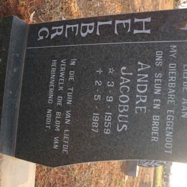 HELBERG Andre Jacobus 1959-1987