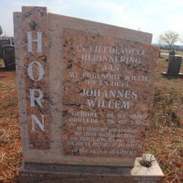 HORN Johannes Willem 1939-2005