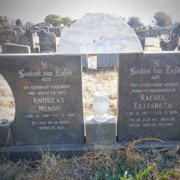 HORAK Andreas Menso 1916-1982 &amp; Rachel Elizabeth 1917-1996