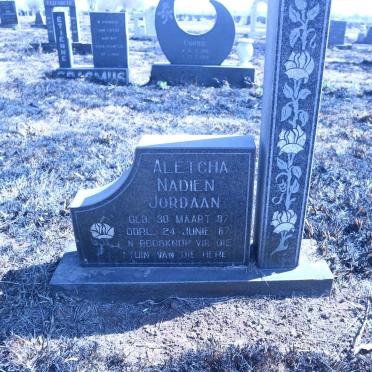 JORDAAN Aletcha Nadien 1987-1987