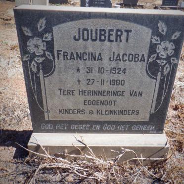 JOUBERT Francina Jacoba 1924-1900