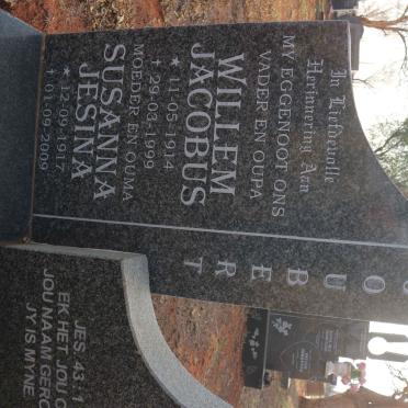 JOUBERT Willem Jacobus 1914-1999 &amp; Susanna Jesina 1917-2009