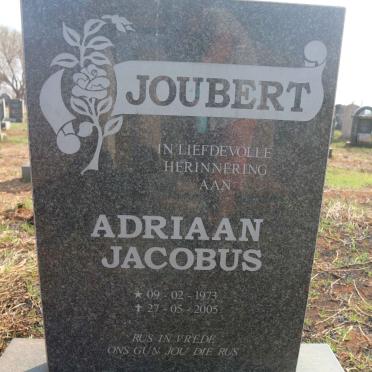 JOUBERT Adriaan Jacobus 1973-2005