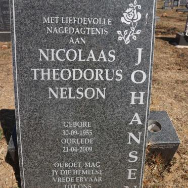 JOHANSEN Nicolaas Theodorus Nelson 1955-2009