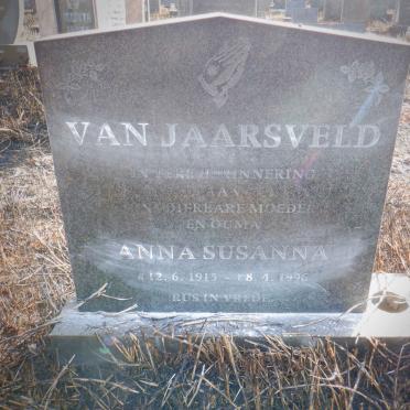 JAARSVELD Anna Susanna, van 1915-1996