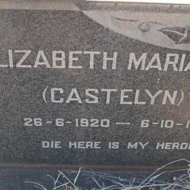 JACOBS Johannes Petrus 1918-1978 &amp; Elizabeth Maria CASTELYN 1920-1991