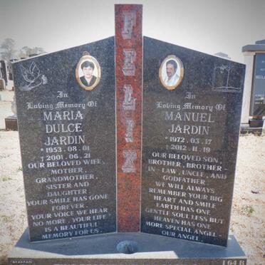 JARDIN Manuel 1972-2012 &amp; Maria Dulce 1953-2001