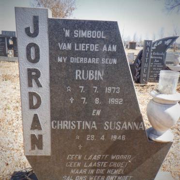 JORDAN Rubin 1973-1992 &amp; Christina Susanna 1946-