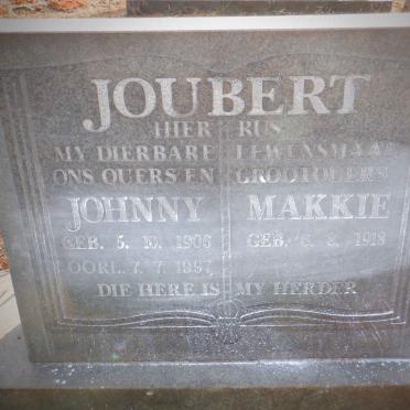 JOUBERT Johnny 1906-1997 &amp; Makkie 1918-